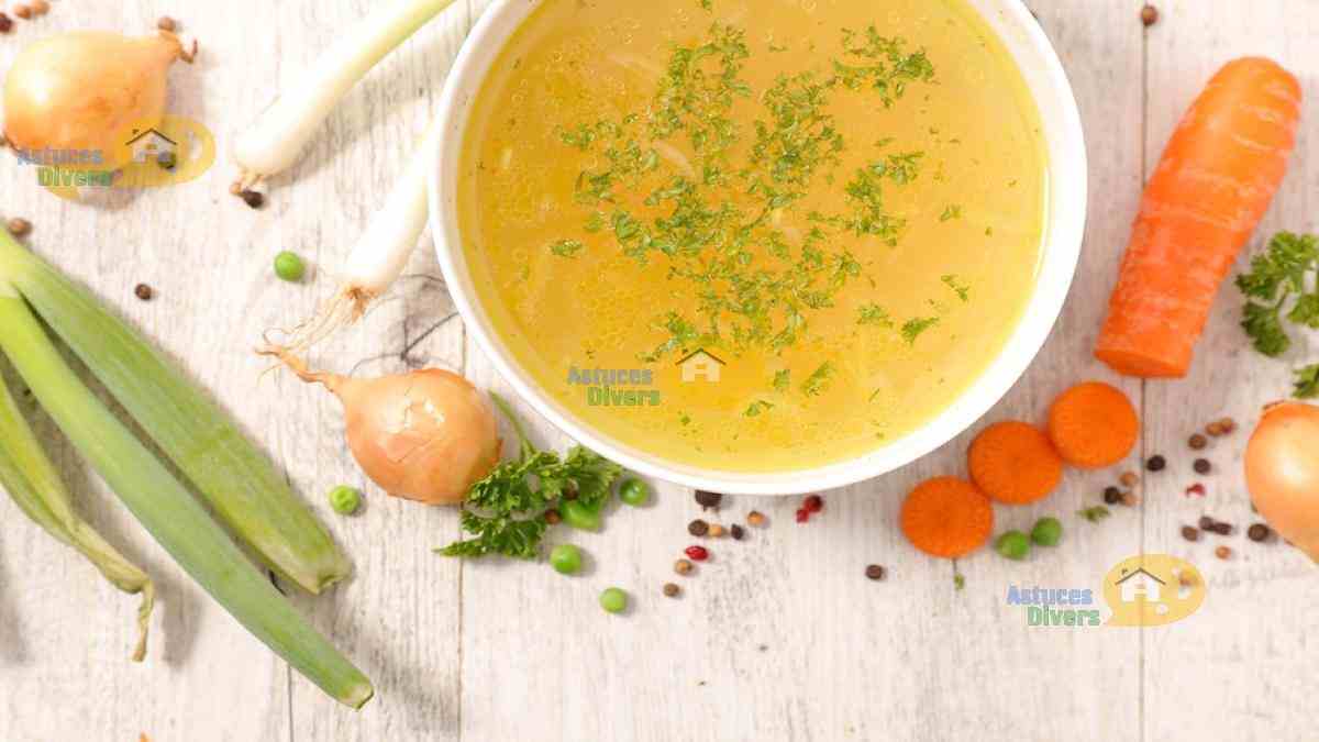 Faire 2 litres de bouillon de poulet à la maison